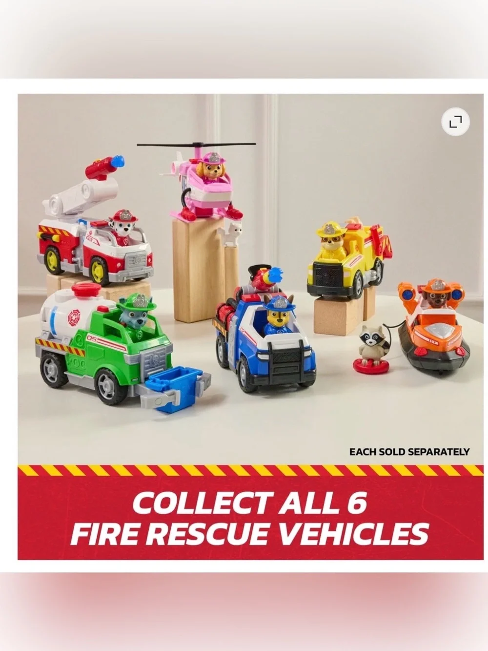 PAW Patrol Fire Rescue: Chase Rescue Fire Cruiser with Figure, Launcher & Access